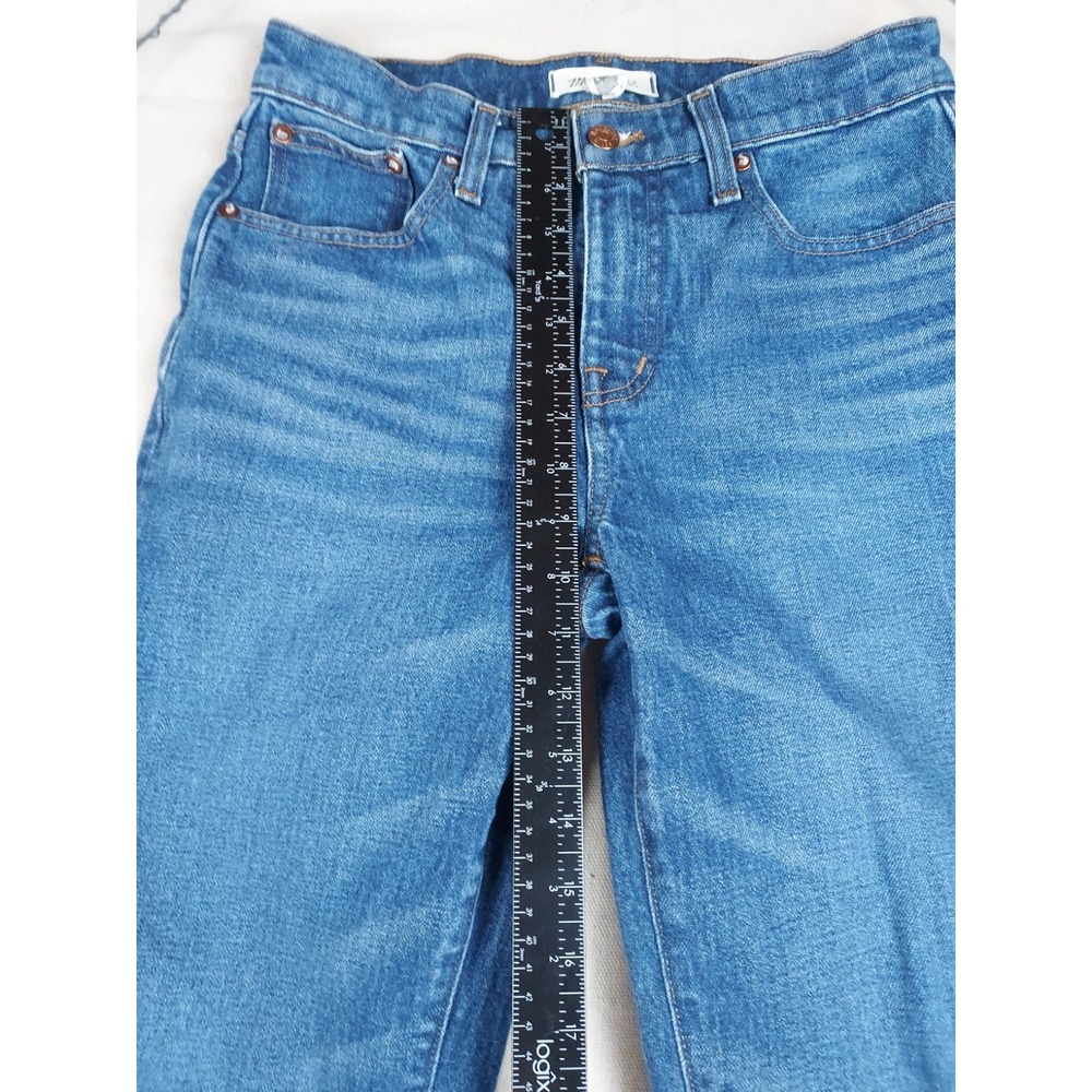 Madewell Womens 26 Mid Rise 90s Straight Jeans Blue Denim Straight Leg 26x28 - Picture 4 of 16